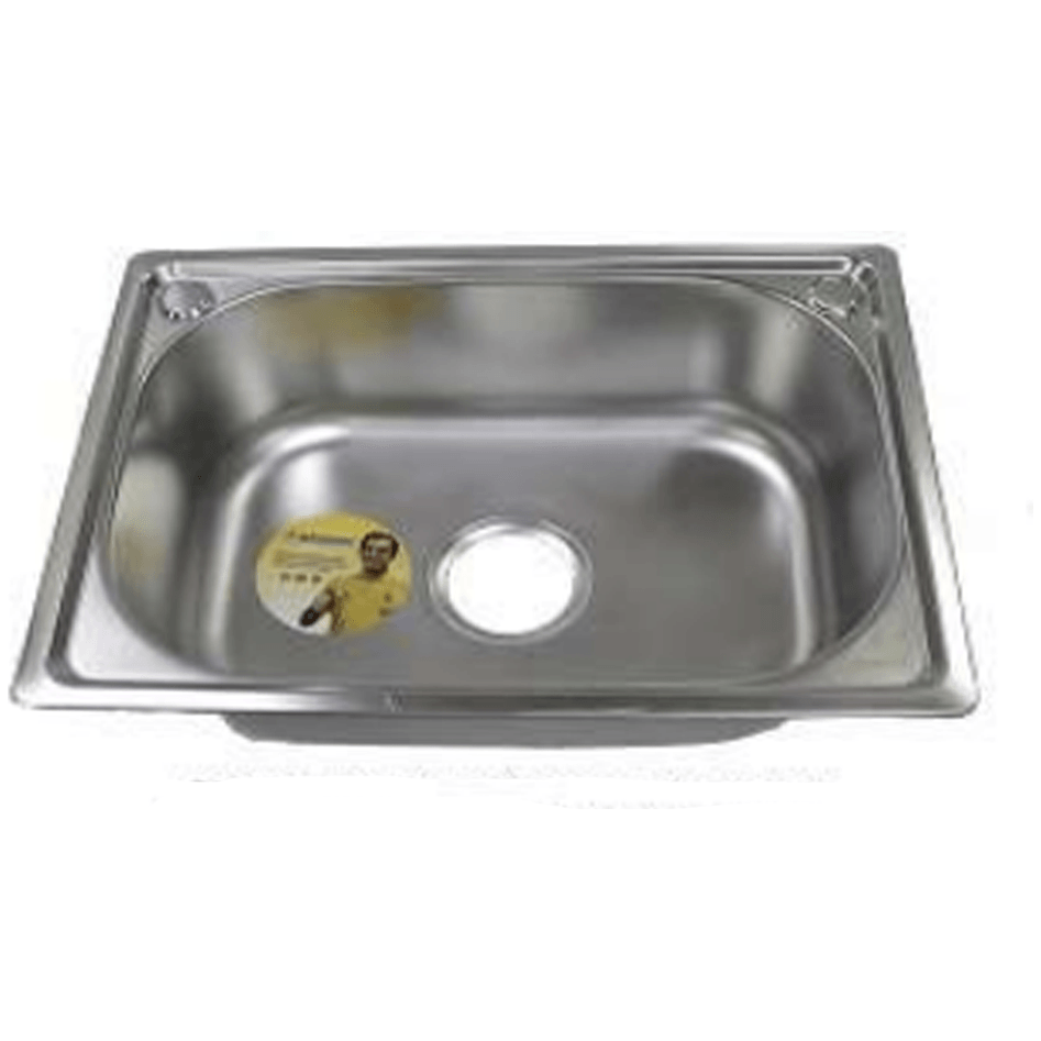 Waterhouse WH-SINK2H5238 Single Basin Stainless Sink w/ 2 Faucet Hole - KHM Megatools Corp. Waterhouse WH-SINK2H5238 Single Basin Stainless Sink w/ 2 Faucet Hole - KHM Megatools Corp.